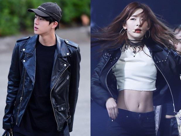 Tips diện áo khoác da như sao Hàn